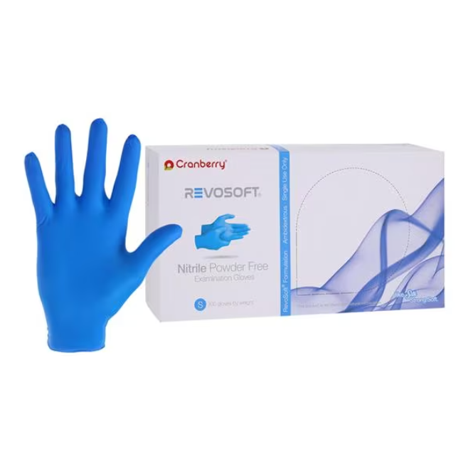Cranberry CR3277 RevoSoft Nitrile Exam Gloves Medium Powder Free 300/Pk Cranberry CR3277 RevoSoft Nitrile Exam Gloves Medium Powder Free 300/Pk